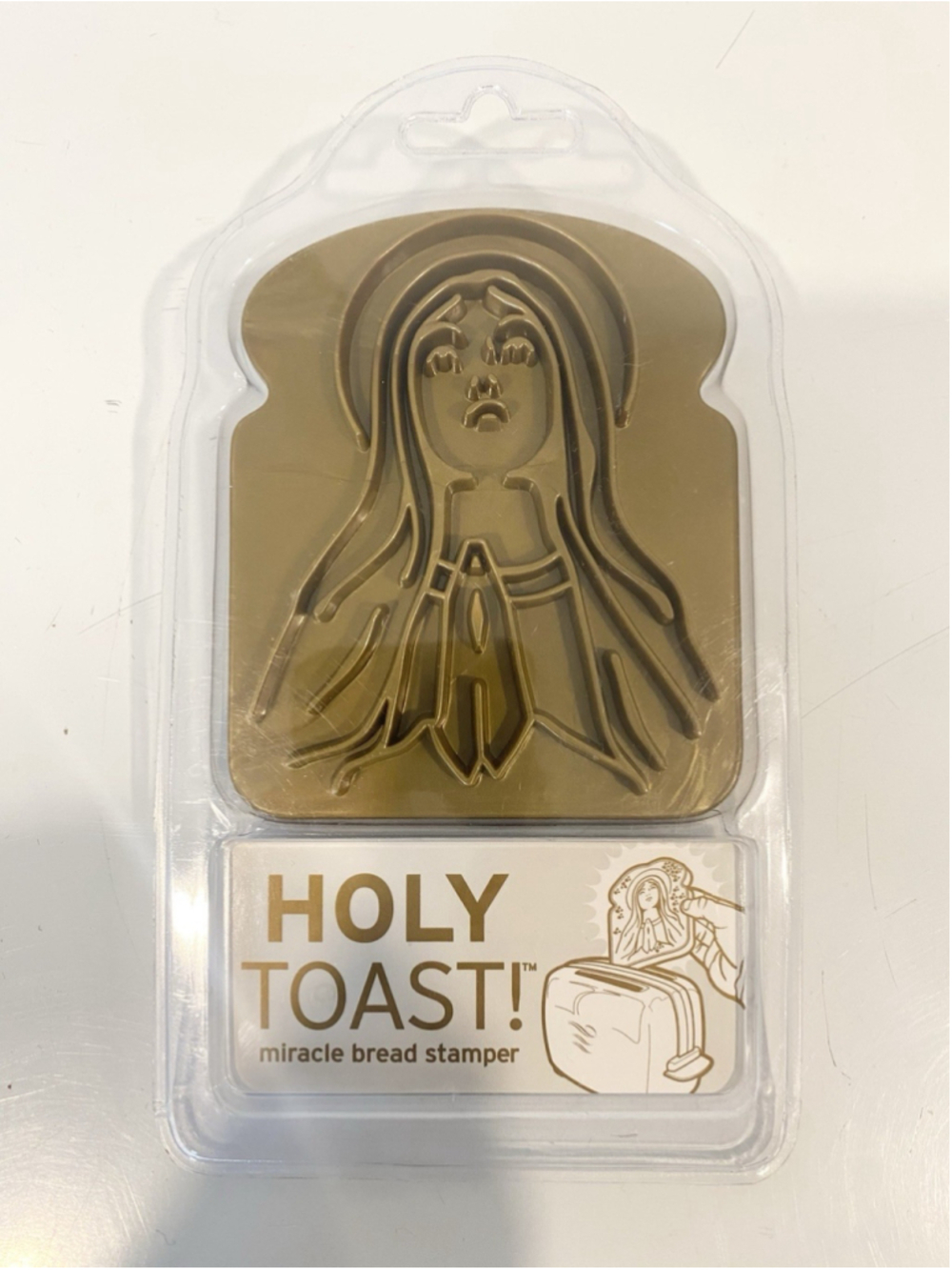 Fred Holy Toast Miracle Bread Stamper Virgin Mary 2006 Novelty Kitchen Gadget